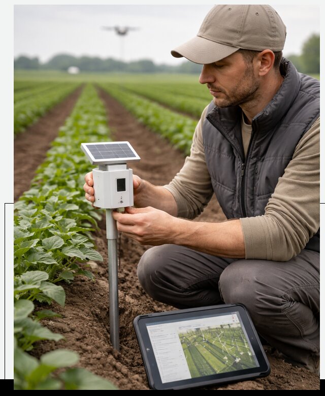 IoT мониторинг сельскохозяйственных полей и контроля в Ухте