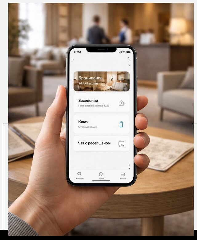 Мобильное приложение для гостей отеля в Ухте, управление сервисом